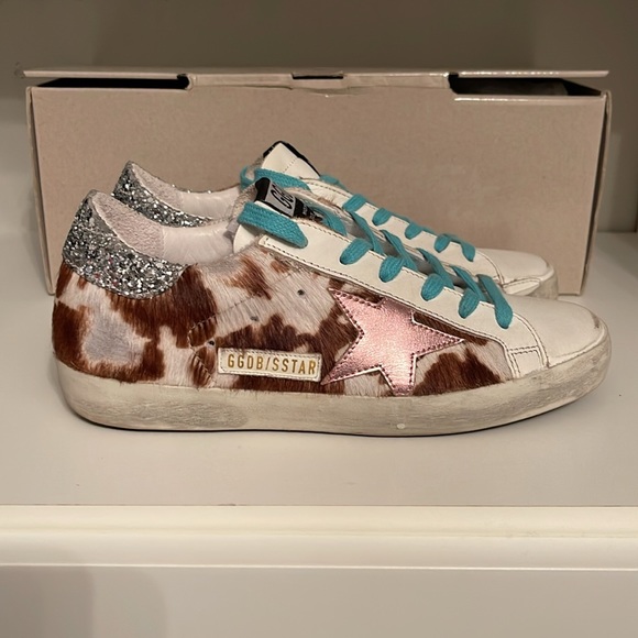 Golden goose sneakers Super star cow pony -metallic pink. Size 36. - Picture 5 of 11